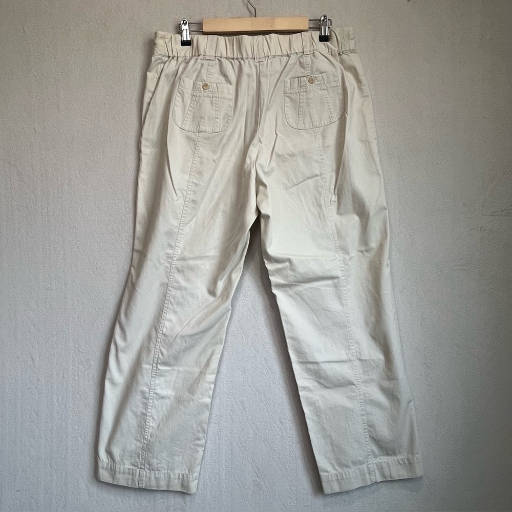 J.Jill Women's Oatmeal Pants Sz 14P Wide Leg Minimalist - Picture 8 of 12